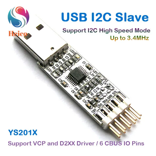 Преобразователь I2C USB Slave с поддержкой высокоскоростного режима/VCP/D2xx драйвер/6