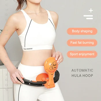 

Newly Auto-Spin Hoop Smart Counting Loop Adjustable Slimming Exercise Removable Hoop VA88