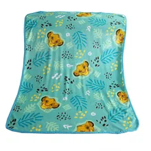 Модное фланелевое одеяло на заказ с изображением короля льва Диснея, Simba, легкое уютное одеяло для дивана, супер мягкая ткань