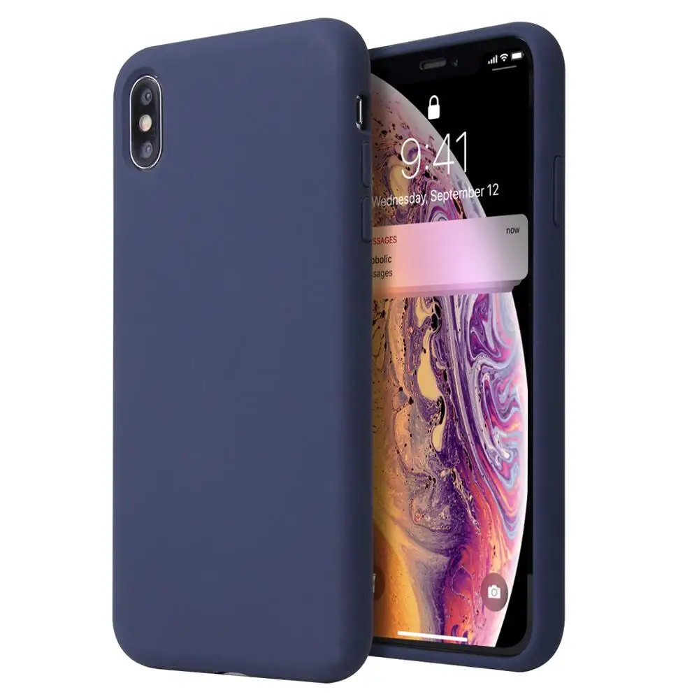 Новый мягкий силиконовый чехол для iPhone X XR с полным покрытием мобильного телефона