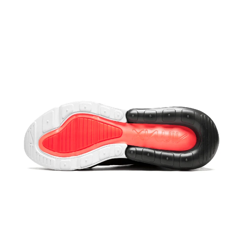 И аутентичный с Nike Air Max 270 Для мужчин, кроссовки для бега на открытом воздухе спортивные дышащие шок впитывающие кроссовки AH8050-002