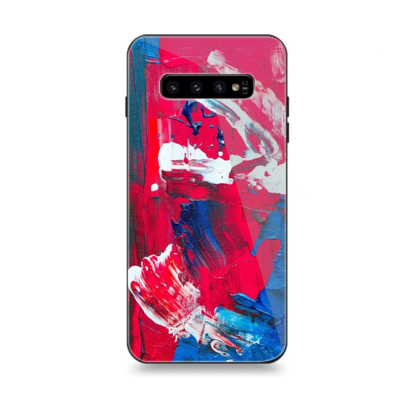 Мобильный чехол для телефона Стекло для samsung A10 A20 A30 A40 A50 A60 A70 S7 край S8 Plus Note 8 9 S10 крышка с ярким рисунком - Цвет: G10