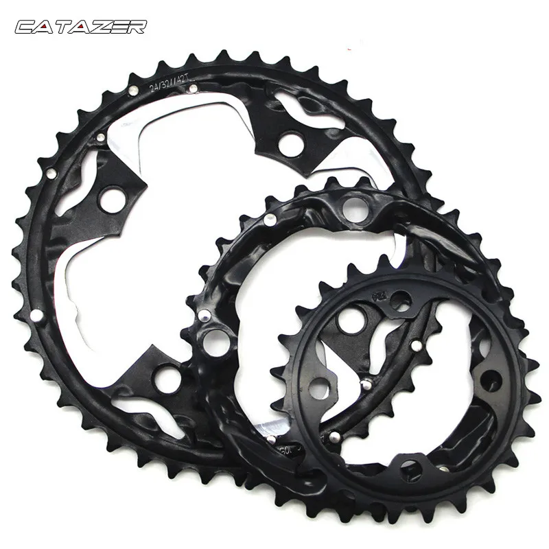 

MTB велосипедная Звездочка передняя Звездочка для SHIMANO SRAM Универсальный диаметра окружности болтов (22T/24T/26т/30T/T 32/38T/42/44T 104BCD 64BCD велосипед звездочка цепной передачи