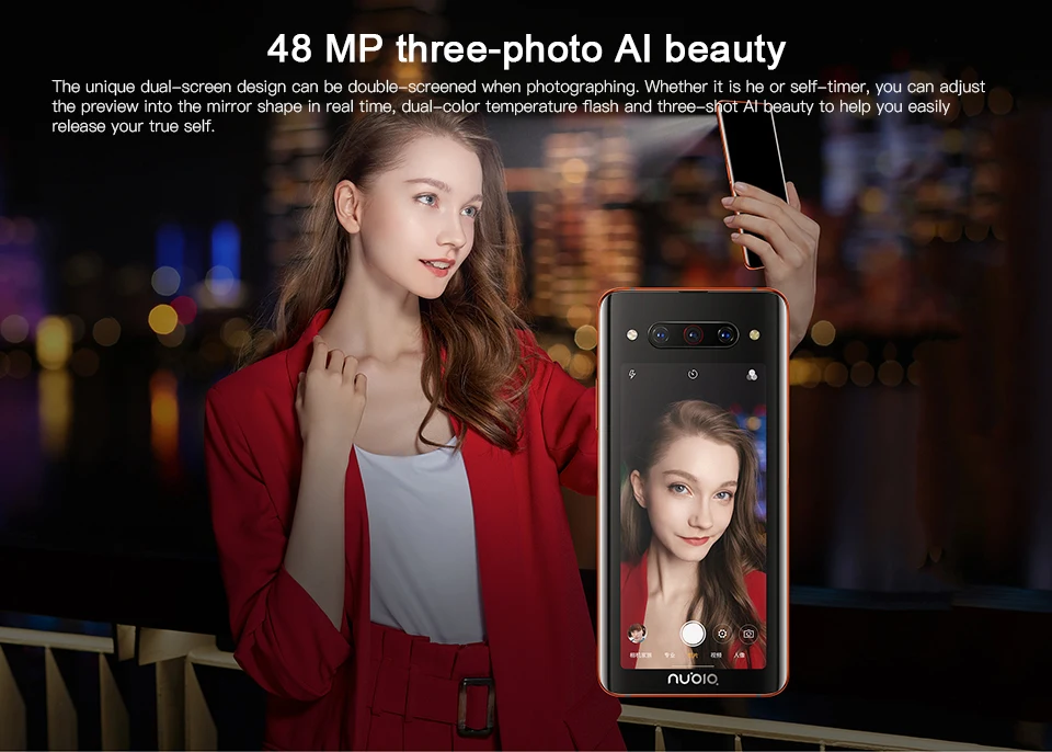 Мобильный телефон zte Nubia Z20 с глобальной версией, 6,42 дюймов, двойной экран, 8 ГБ, 128 ГБ, Восьмиядерный процессор Snapdragon 855 plus, Android 9,0