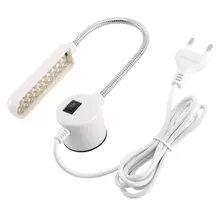 

2W 30 LEDs Lamp Beads Sewing Machine Light Magnetic Mounting Base Gooseneck Lamp Sewing Machine Lighting EU Plug