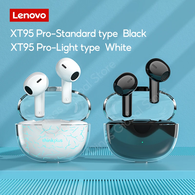 Lenovo XT95 Pro Bluetooth Earphone 9D HIFI Sound Sport Waterproof TWS Wireless Earbuds with Mic for iPhone Xiaomi Headphone 