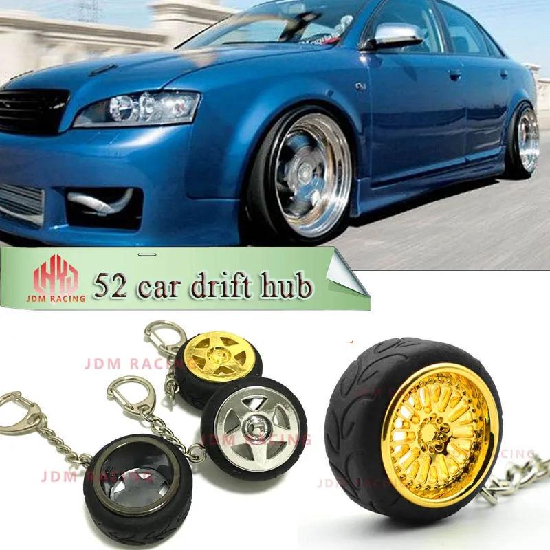 

Automotive Car Key Ring Chain Wheels Rim Tire Model Keychain for CCW CVT model key chain Aluminum Wheel Hub Car Wheel Rim keyrin