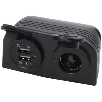 

Dual Boat Caravan Car USB Cigarette Lighter Socket Splitter 12V Charger Adapter