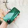 Paillettes brillant marbre coque de téléphone pour iPhone 12 Pro Max vert rouge étui de luxe pour iPhone 12Mini feuille d'or couverture brillante mode chaude ► Photo 2/6