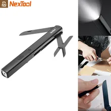 Youpin NexTool multifonctionnel 3 en 1 stylo outils N1 lampe de poche ciseaux USB Rechargeable IPX4 étanche Portable extérieur outils