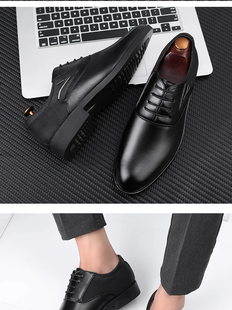Mazefeng/ г.; Мужская модная обувь в британском стиле; свадебные деловые кожаные модельные шлепанцы с круглым носком; мужские оксфорды