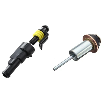 

1 Set Male To Female Car Waterproof Connector Set Starter Solenoid Repair Rebuild Kit & 1 Set Plunger