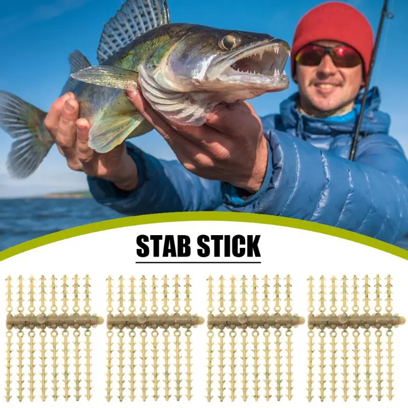 

10pcs Fishing Hair Rig Stops Spikes Extender Double Ring Boile Bait Stoppers Carp for Outdoor Fishing Tackle Accessories