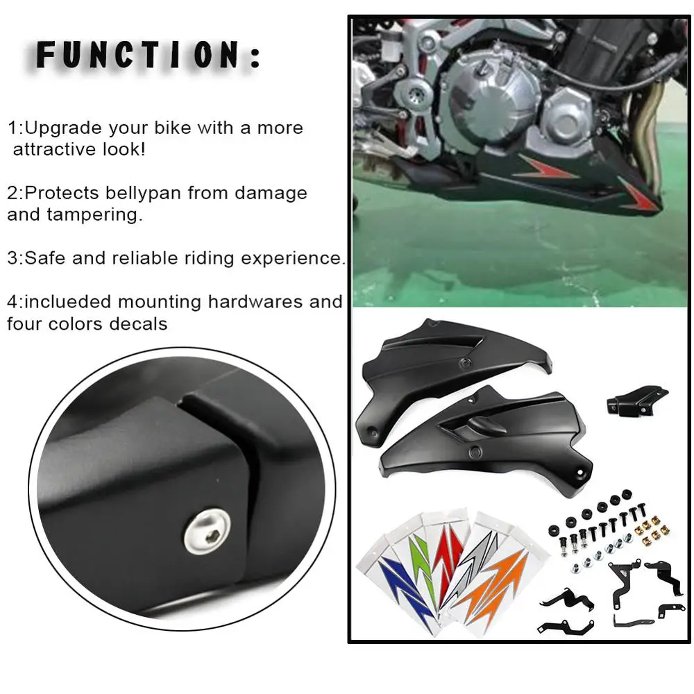 Мотоцикл Z900 Bellypan двигатель обтекатель спойлера корпус из АБС пластика Нижняя