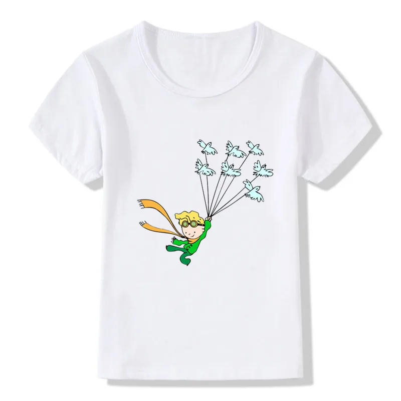 crianças roupas camiseta bonito pouco príncipe impressão dos desenhos animados crianças engraçado camisa verão casual bebê topos