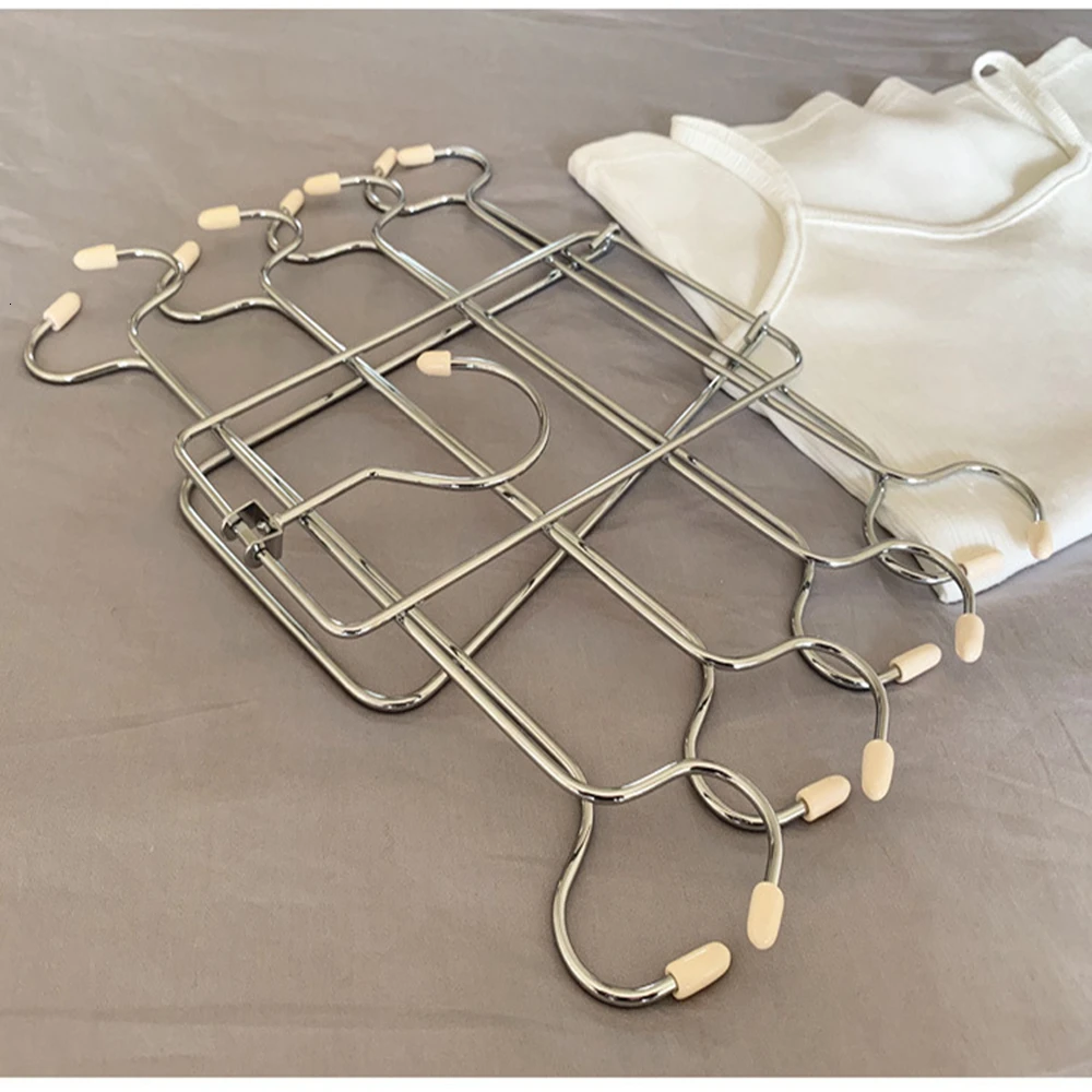 Для маек и бюстгальтеров вешалка складной компактный, металлический Вешалка Grucce Salvaspazio многофункциональный шкаф хранения волшебный шкаф Органайзер