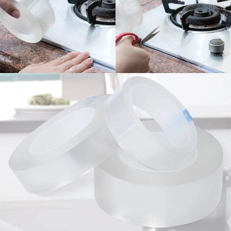 

High Quality Kitchen Sink Waterproof Mildew Strong Self-adhesive Transparent Tape Bathroom Toilet Crevice Strip Pool Water Seal