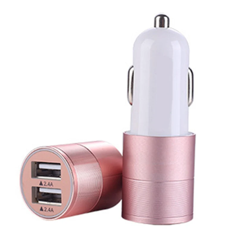 Быстрая, USB Автомобильное зарядное устройство с быстрой зарядкой прикуривателя OE88 - Название цвета: matte rose