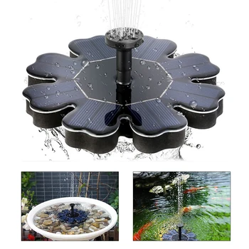 

Garden Decoration Water Fountain Solar Panel Floating Fountain Flower Shape Solar Powered Fountain Garden Pool Pond Drop Shippin