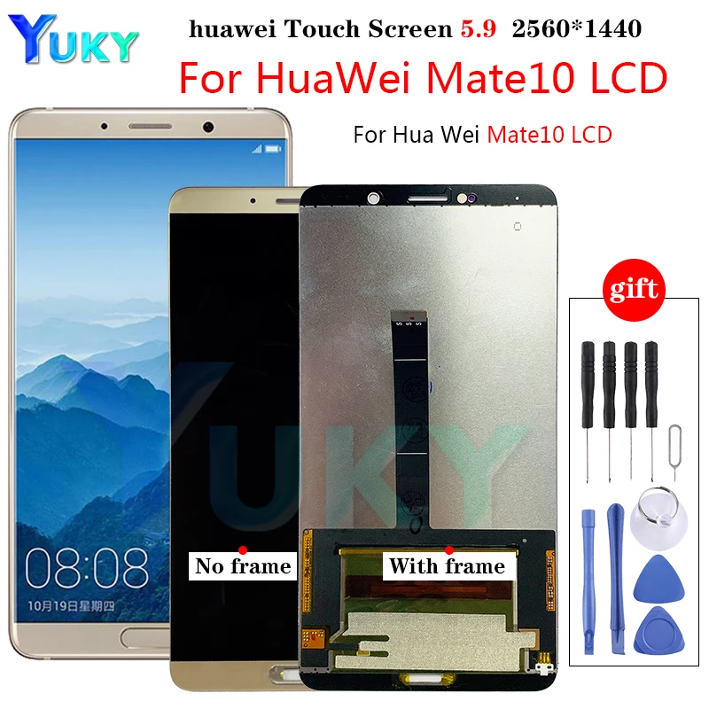 Для Huawei Mate 10 ЖК-дисплей + сенсорный экран дигитайзер в сборе Замена рамка для 5 9