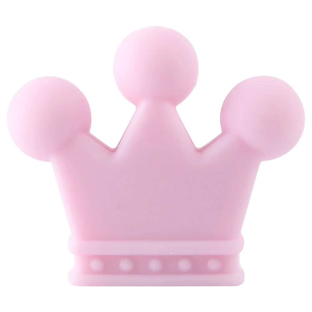 Crown 58 Keep& Grow 10 шт. силиконовые бусины в форме звезд Силиконовые Детские Прорезыватели для зубов игрушки DIY жевательные бусины бант жемчуг силиконовые детские товары - Цвет: Crown 58