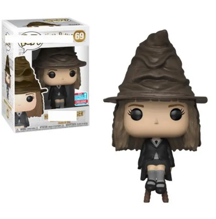 Box Funko POP Harri Potter Snape Rubeus, Luna, Добби Рон Уизли Альбус Волдеморт проф Квиррелл фигурки детей - Цвет: Box