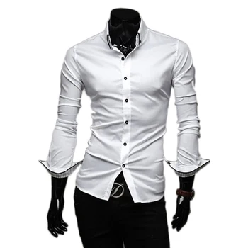 

Fashion Casual Style Summer Spring Autumn Men Slim Long Sleeve Shirts