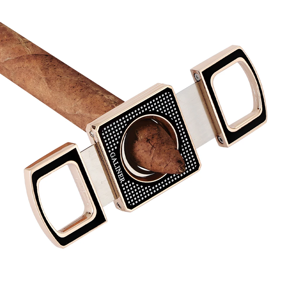 Galiner Portable Metal Cigar Scissor Cutter Cigar Accessories Sharp 2 Blade Charuto Cutter Guillotine