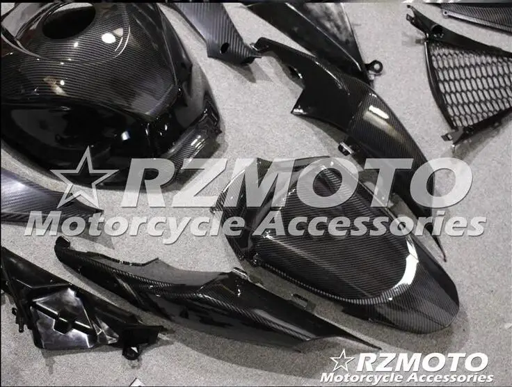 Мотоциклетный обтекатель abs комплект для SUZUKI GSXR1000 K7 2007-2008 углеродное волокно узор переводная вода печать Магазин № 0123