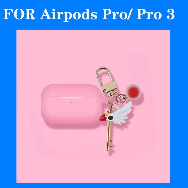 Чехол для AirPods Pro, роскошный чехол с кольцом для ключей, чехол для ключей с сердечком, мультяшный брелок для Air pods 2, силиконовый беспроводной чехол для наушников - Цвет: K9 for airpods Pro