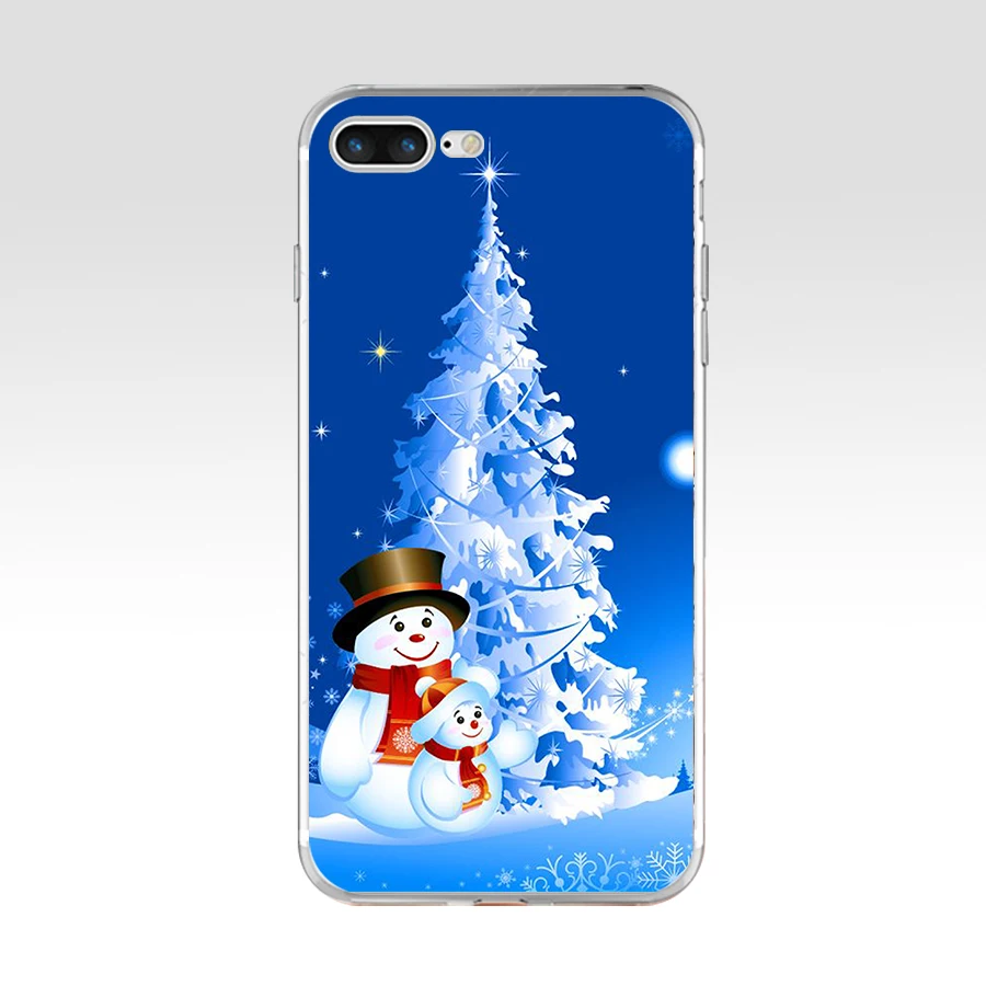 323FG мультфильм Рождество Мягкий ТПУ силиконовый чехол для Apple iPhone5 5s se 6 6s 7 8 plus x xr xs