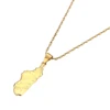 Fashion Madagascar Map Pendant Necklace Gold Color Malagasy Map Charm Jewelry 5