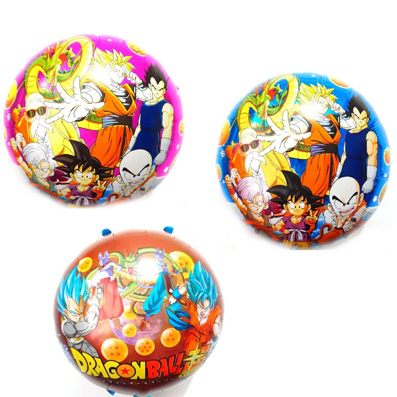 10 шт./лот, воздушные шары из фольги Dragon ball, синий, красный цвет, 18 дюймов, круглые воздушные шары с гелием из мультфильма, вечерние, декоративные - Цвет: 10pc mix dragon