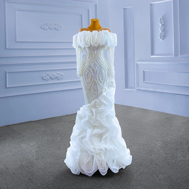 

RSM коллекция KisswhiteBridal 67418 Русалка свадебное платье 2021 Новые бусины Кристаллы Свадебные платья из жемчуга на заказ оптовая продажа Br