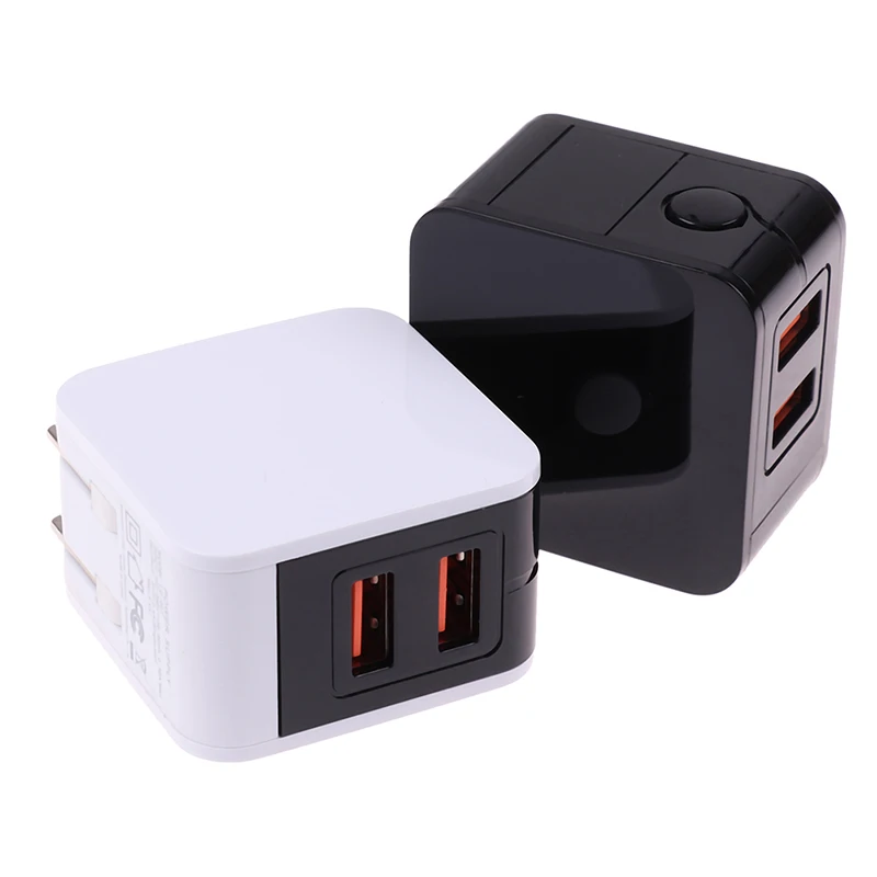 1 шт. светодиодный дисплей 2USB US Plug Интеллектуальный адаптер питания для быстрой зарядки