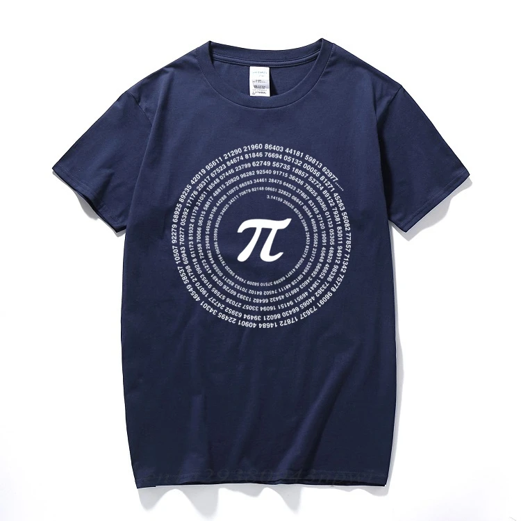 RAEEK Новинка Pi математические футболки мужские хлопковые свободные с коротким