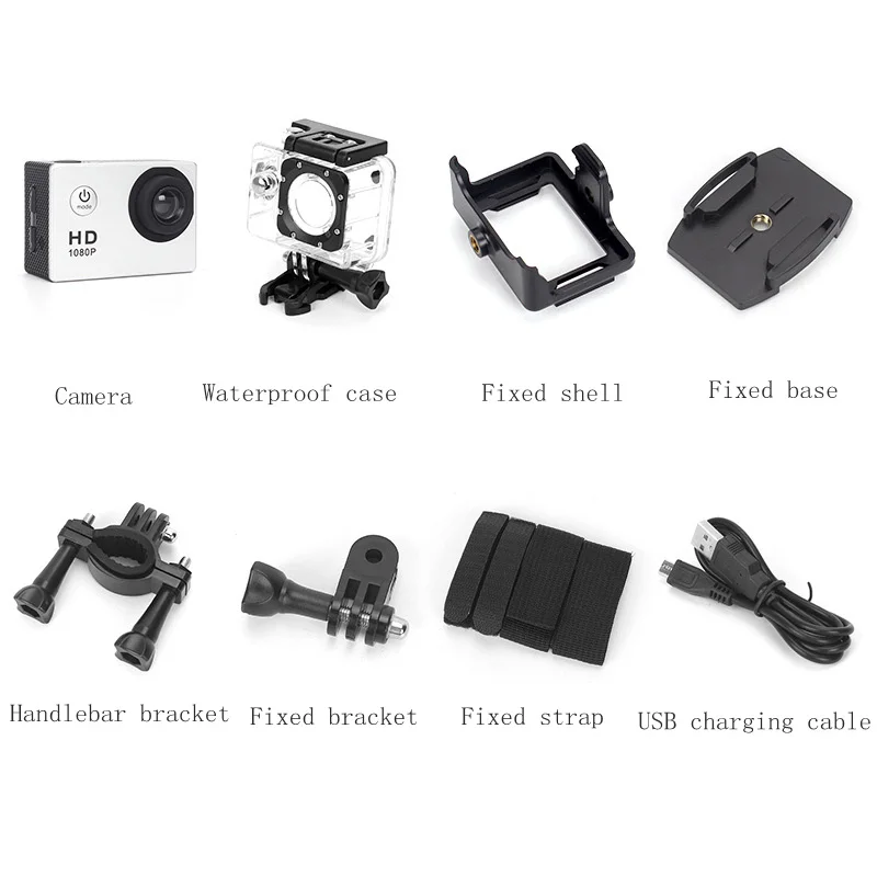 480P Motorcycle Dash Sports Action Video Camera Motorcycle Dvr Full Hd 30M Waterproof