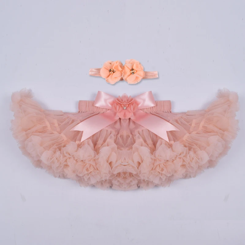 peach Модная юбка-пачка для маленьких девочек пышная Пышная юбка-американка для балета для маленьких детей, вечерние юбки для танцев, одежда принцессы из тюля для девочек - Цвет: peach