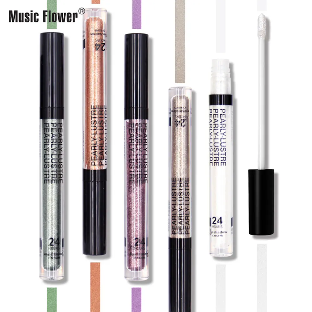 

Music Flower8 Color Selectable Liquid Eye Shadow Shiny Easy to Color Waterproof