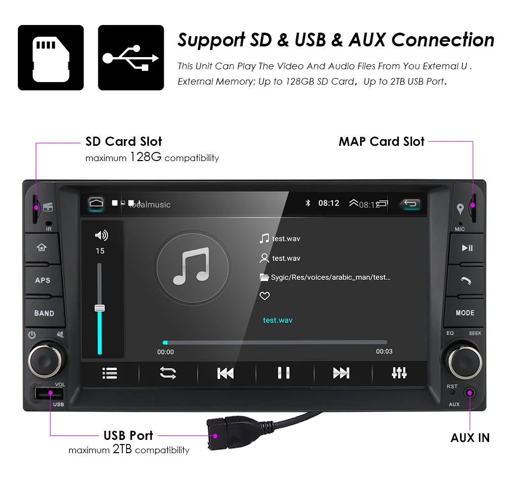 " Радио gps 2 DIN в автомобиль плеер Android 9 радио gps Навигация Аудио плеер для Toyota Terios Hilux Tundra Camry OBD2 TPMS DVR