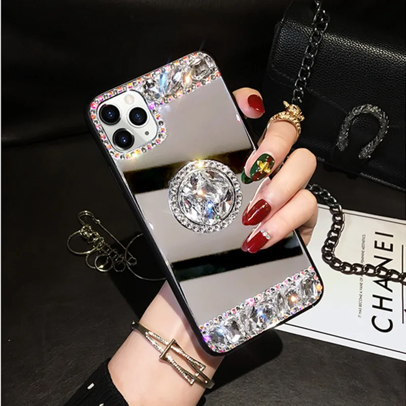 

New Tide Diamond Mirror Phone Case For Samsung Galaxy S20 Plus S20 Ultra A91 A71 A81 A51 A21 A01 Note 10 Lite M40S M60S Coque