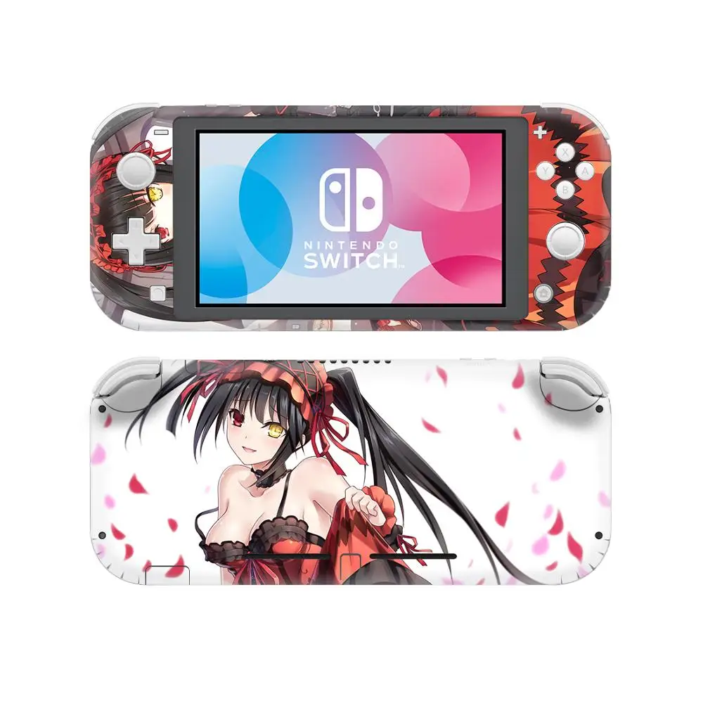 Аниме милая девушка Tokisaki Kurumi наклейка nintendo Switch наклейка для кожи для nintendo Switch Lite rend Switch Lite наклейка для кожи - Цвет: YSNSL0820