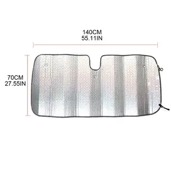 

Car Front Window Shade Cling Sunshade Sun Glare and UV Rays Protection for Auto C6UB