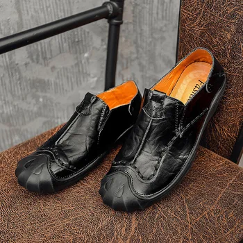 

men genuine leather sport walking shoes lightweight walking driving shoes men trekking shoes walking sneakers zapatos