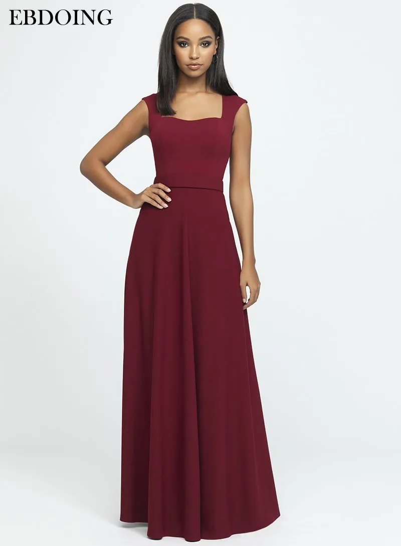 

Платье подружки невесты, ТРАПЕЦИЕВИДНОЕ свадебное вечернее платье до пола, с вырезом лодочкой и рукавами-крылышками