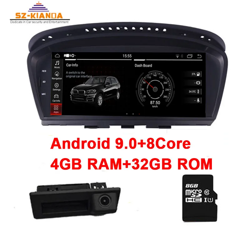 4G Ram+32G Rom Android 9.0 Car multimedia player for BMW 5 Series E60 E61 E63 E64 E90 E91 E92 CCC C