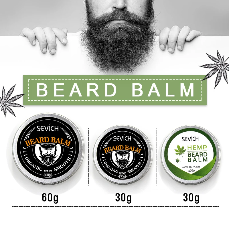Sevich Natural organic Professional Beard Balm For Beard Growth Organic Moustache Wax Smooth Styling Beard Care Conditioner