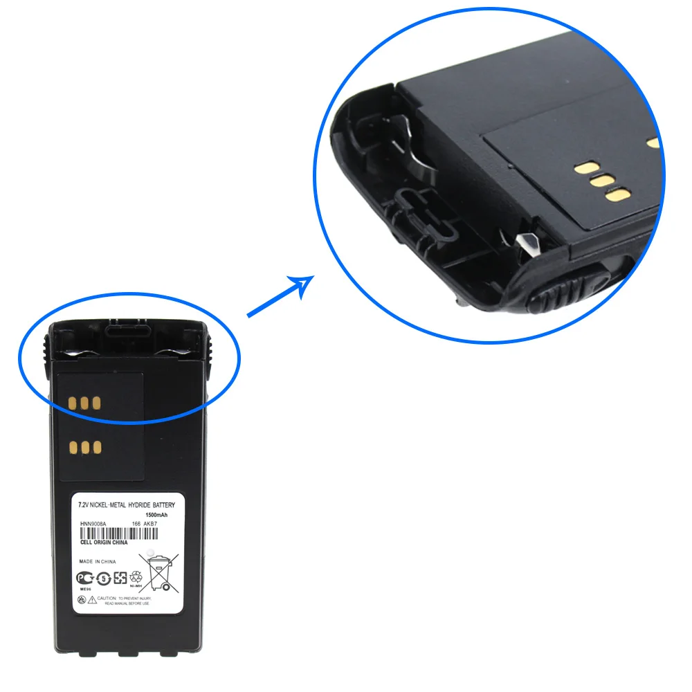 10X HNN9008A HNN9008 HNN9009 Battery 7 2V 1500mAh NI MH Replacement Battery for Motorola Radio HT750 5