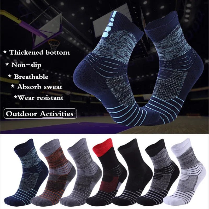 

High Quality Brand New Anti Slip Soccer Socks Cotton Football Socks Men Sport Outdoor Socks