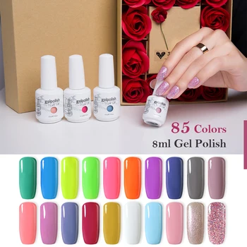 

Arte Clavo 8ml Nude Red Color Soak Off Nail Gel Polish Vernis Semi Permanant Top Coat Hybrid Varnish 85 Color UV Gel Nail Polish